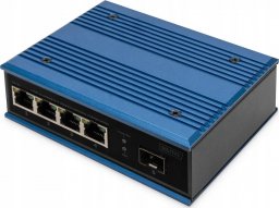 Switch Digitus DIGITUS Switch Ind. 4-Port 10/100 blau