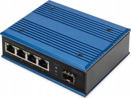 Switch Digitus DIGITUS Switch Ind. 4-Port Gigabit Unmanaged blau