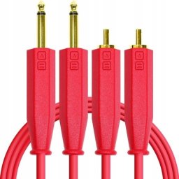 Kabel DJ TECHTOOLS DJ TECHTOOLS- Chroma Cabels Audio RCA -JACK (6,3mm) 1,5 m- czerwony