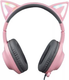 Słuchawki Foxxray ShinyCat Różowe (FXR-BAL-62 PK)