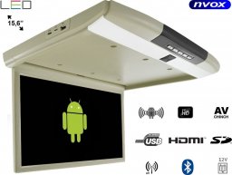 Monitor Nvox Monitor podwieszany podsufitowy led 15cali z systemem android usb fm bt wifi 12v