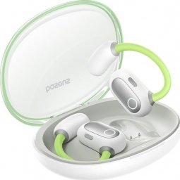 Słuchawki Baseus Słuchawki - Baseus Eli Sport 1 Open-Ear TWS Aurora zielony