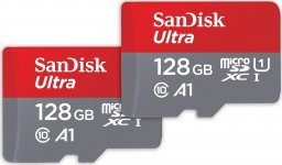 Karta SanDisk Ultra MicroSDXC 128 GB + 128 GB Class 10 UHS-I/U1 A1  (SDSQUAB-128G-GN6MT)