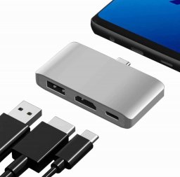 Adapter USB SwiatKabli HUB Multiport USB-C 3.1 na USB-C / HDMI 4k / USB 3.0