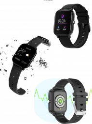 Smartwatch Vega ZEGAREK SPORTOWY SMARTWATCH CZARNY SENBONO P8 - USZKODZONE PUDEŁKO>