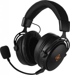 Słuchawki Deltaco Wireless Gaming Headset Czarne (GAM-109)