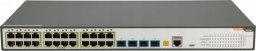 Switch Fiberhome FiberHome S4820-28T-X-PE-AC łącza sieciowe Zarządzany L2/L3 Gigabit Ethernet (10/100/1000) Obsługa PoE 1U Czarny, Szary