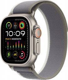 Smartwatch Apple Apple Watch Ultra 2, Smartwatch (green/gray, 49 mm, Trail Loop, titanium case, cellular)