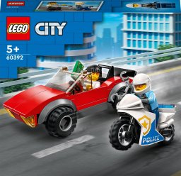  LEGO City Motocykl policyjny – pościg za samochodem 6szt. (60392) 