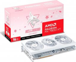 Karta graficzna Power Color Hellhound Sakura Radeon RX 7800 XT 16GB GDDR6 (RX7800XT 16G-L/OC/SAKURA)