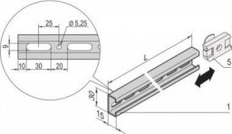  SCHROFF SCHROFF Eurorack C-Rail do obudowy 800D