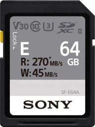 Karta Sony SF-E SDXC 64 GB Class 10 UHS-II/U3 V30 (SFE64A)