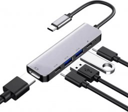 HUB USB Spreest Adapter 5w1 HUB USB-C HDMI 4K Macbook M2 M1 M3 PRO AIR