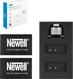 Akumulator Newell NEWELL Ładowarka dwukanałowa DL-USB-C i dwa akumulatory LP-E17 do Canon