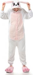  nerd hunters Piżama Onesie Kigurumi Kostium Przebranie Królik XL: 175-185cm