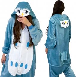  nerd hunters Piżama Onesie Kigurumi Kostium Przebranie Sowa M: 155 - 165cm