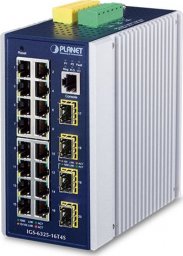 Planet PLANET IGS-6325-16T4S łącza sieciowe Zarządzany L3 Gigabit Ethernet (10/100/1000) Niebieski, Szary