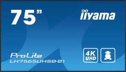 Telewizor iiyama iiyama ProLite Płaski panel Digital Signage 190,5 cm (75") LCD Wi-Fi 500 cd/m 4K Ultra HD Czarny Procesor wbudowany Android 11 24/7