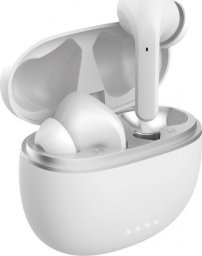 Słuchawki Forever słuchawki Bluetooth ANC TWE-210 Earp z etui ładującym biały