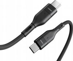 Kabel USB Veger VEGER kabel Typ C do Typ C PD 60W 3A CC01 1,2m czarny