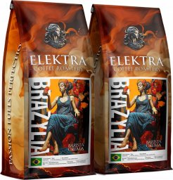 Kawa ziarnista Blue Orca Coffee Kawa Ziarnista BRAZYLIA- CREMA - ŚWIEŻO PALONA 2x1kg -PALARNIA KAWY ELEKTRA