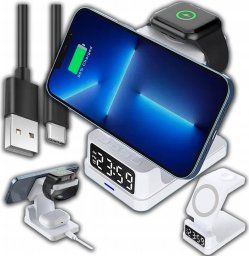 Ładowarka Slayo ŁADOWARKA INDUKCYJNA Qi DO MAGSAFE NA IPHONE 12 13 14 15 / AIRPODS / WATCH