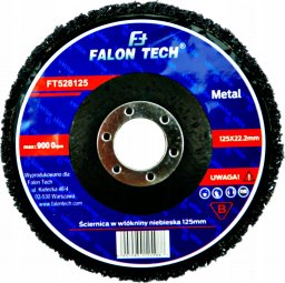  Falon-Tech TARCZA ŚCIERNA Z WŁÓKNINY 125 METAL INOX ŚCIERNICA 125 mm x 22.2 mm