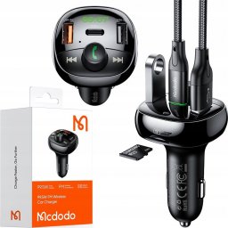 Transmiter FM Mcdodo TRANSMITER FM BLUETOOTH, ŁADOWARKA, 99,5W PD, MCDODO