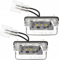  AutoTune ZESTAW LAMPEK LED DO TABLICY REJESTRACYJNEJ, AUTOTUNE, DO CITROEN BERLINGO I, BERLINGO II B9, C3 I, C3 PICASSO, C3 II, C4 I, C4 PICASSO, C5 I, C5 II, DS4, JUMPY IV, SAXO, SPACETOURER, XSARA I, XSARA I