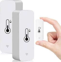  Alogy Inteligentny zestaw 2x czujnik WiFi Alogy temperatury i wilgotności Tuya Smart Life Monitor termometr biały
