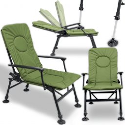  Heckermann Fotel krzesło wędkarskie składane karpiowe Heckermann DS-CS01