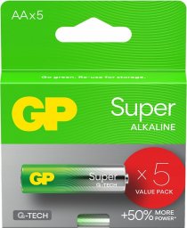 GP Recyko Bateria alkaliczna AA / LR6 GP Super Alkaline G-TECH - 5 sztuk