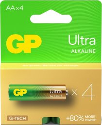 GP Recyko Bateria alkaliczna AA / LR6 GP Ultra Alkaline G-TECH - 4 sztuki