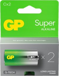 GP Recyko Bateria alkaliczna C / LR14 GP Super Alkaline G-TECH - 2 sztuki