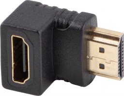 Adapter AV Lanberg Adapter Lanberg HDMI(M) -> HDMI(F) 4K kątowy dół czarny