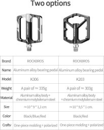 RockBros Zestaw pedałów rowerowych Rockbros K203-BK - czarny