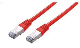 C-Tech C-TECH kabel patchcord Cat5e, FTP, červený, 1m