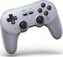 Pad 8BitDo 8BitDo PRO 2 – „Hall Edition“ belaidis žaidimų valdiklis, pilkas, jungiklis / kompiuteris / „Android“