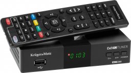 Tuner TV Kruger&Matz Tuner DVB-T2 H.265 HEVC Kruger&Matz HDMI SCART PVR EPG USB dekoder
