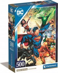 Clementoni Puzzle 500 elementów Compact DC Comics Liga Sprawiedliwych (Justice League)