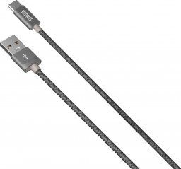 Kabel USB Yenkee USB-A - USB-C 1 m Szary (YCU 301GY)