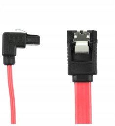 Kabel zasilający Accura Accura SATA III - SATA III 0.3m kątowy czerwony