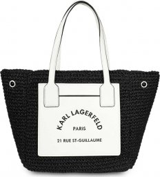  Karl Lagerfeld Torba na zakupy marki Karl Lagerfeld model 230W3057 kolor Czarny. Torebki damski. Sezon: Wiosna/Lato NoSize