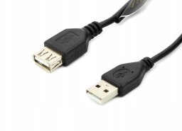 Kabel USB Accura USB-A - USB-A 1.8m M/F czarny