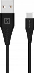 Kabel USB Swissten Swissten USB - USB-C 3.1 1.5m (7mm) czarny