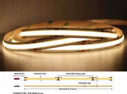 Taśma LED MW Lighting TAŚMA LED LED-COB-24V/8W-WW/5M - 3000&nbsp;K MW Lighting