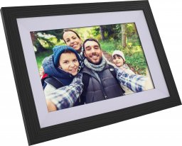 Ramka InLine InLine®, digital WiFi photo frame WiFRAME 2, 10.1", 1920x1200 16:10 LCD IPS touch screen, Frameo APP, white, incl. 3 interchangeable outer frames