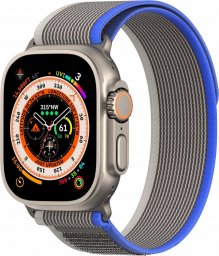  Dux Ducis Sportowy pasek na rzepy do Apple Watch 9 / 8 / 7 / 6 / SE / 5 / 4 / 3 / 2 / 1 (38, 40, 41 mm) Dux Ducis Strap YJ Version - niebiesko-szary