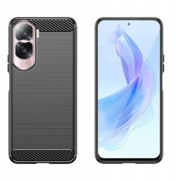 Hurtel Etui silikonowe Carbon Case do Honor 90 Lite - czarne