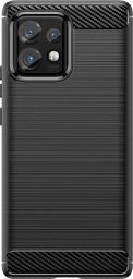 Hurtel Etui silikonowe Carbon Case do Motorola Edge 40 Pro - czarne